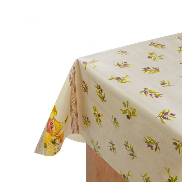 Oilcloth 140cm Polly art. M81197A Olives